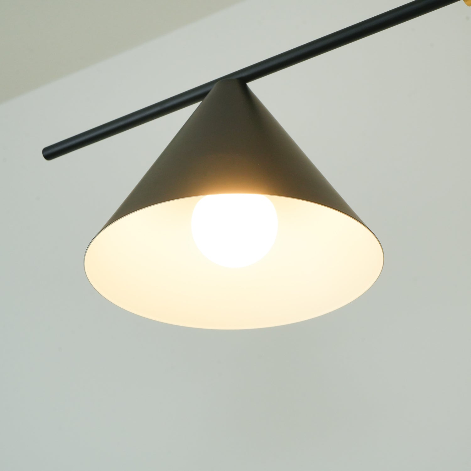Eclipse Linear Suspension Light - Modern LED Pendant Lighting Fixture for Kitchen Island, Dining Room & Living Room | Dimmable Hanging Light with Adjustable Height