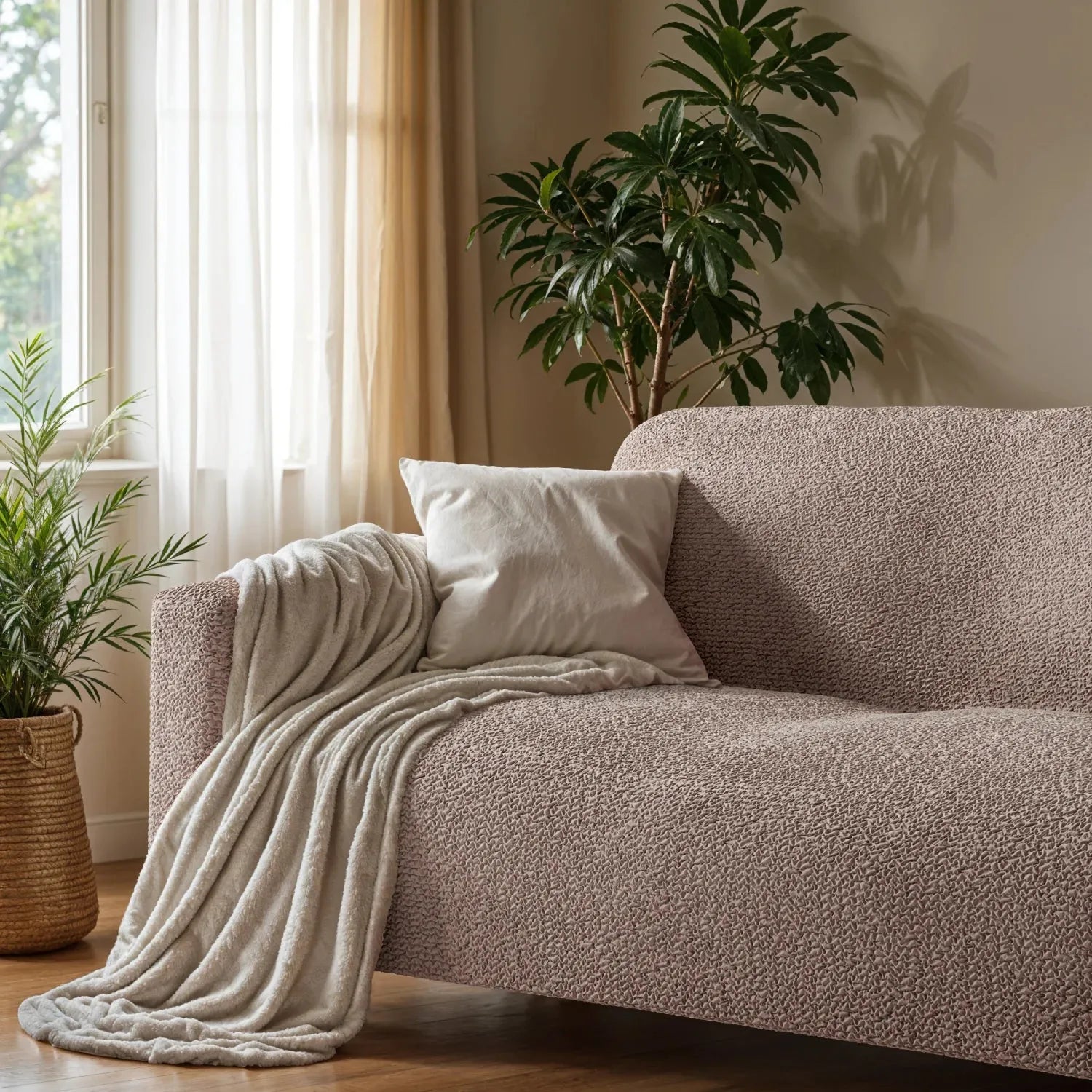2 Seater Loveseat Slipcover - Soft Microfiber Fabric - Perfect for Living Room, Bedroom & Home Decor