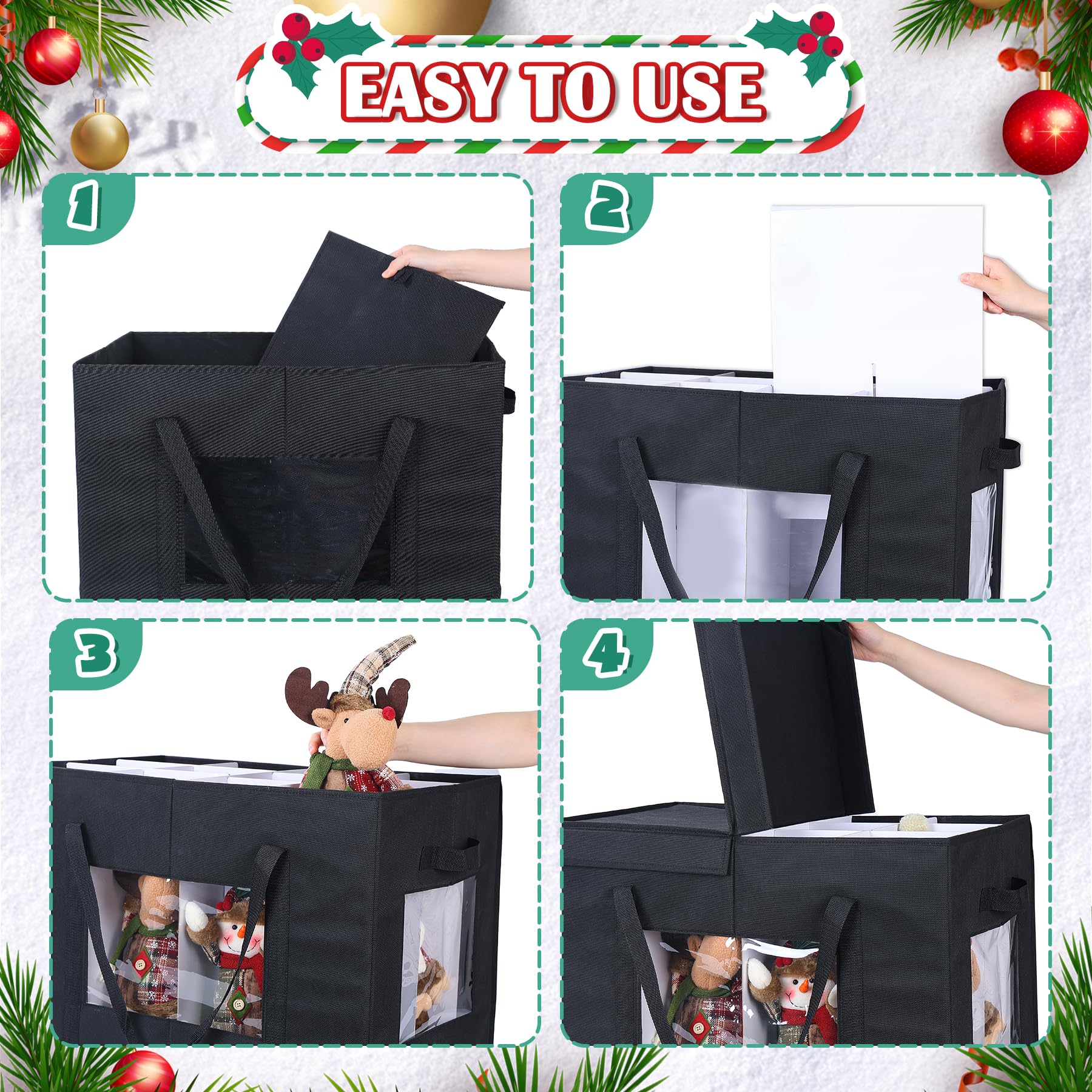 2025 Upgrade Christmas Figurine Storage Box - 24