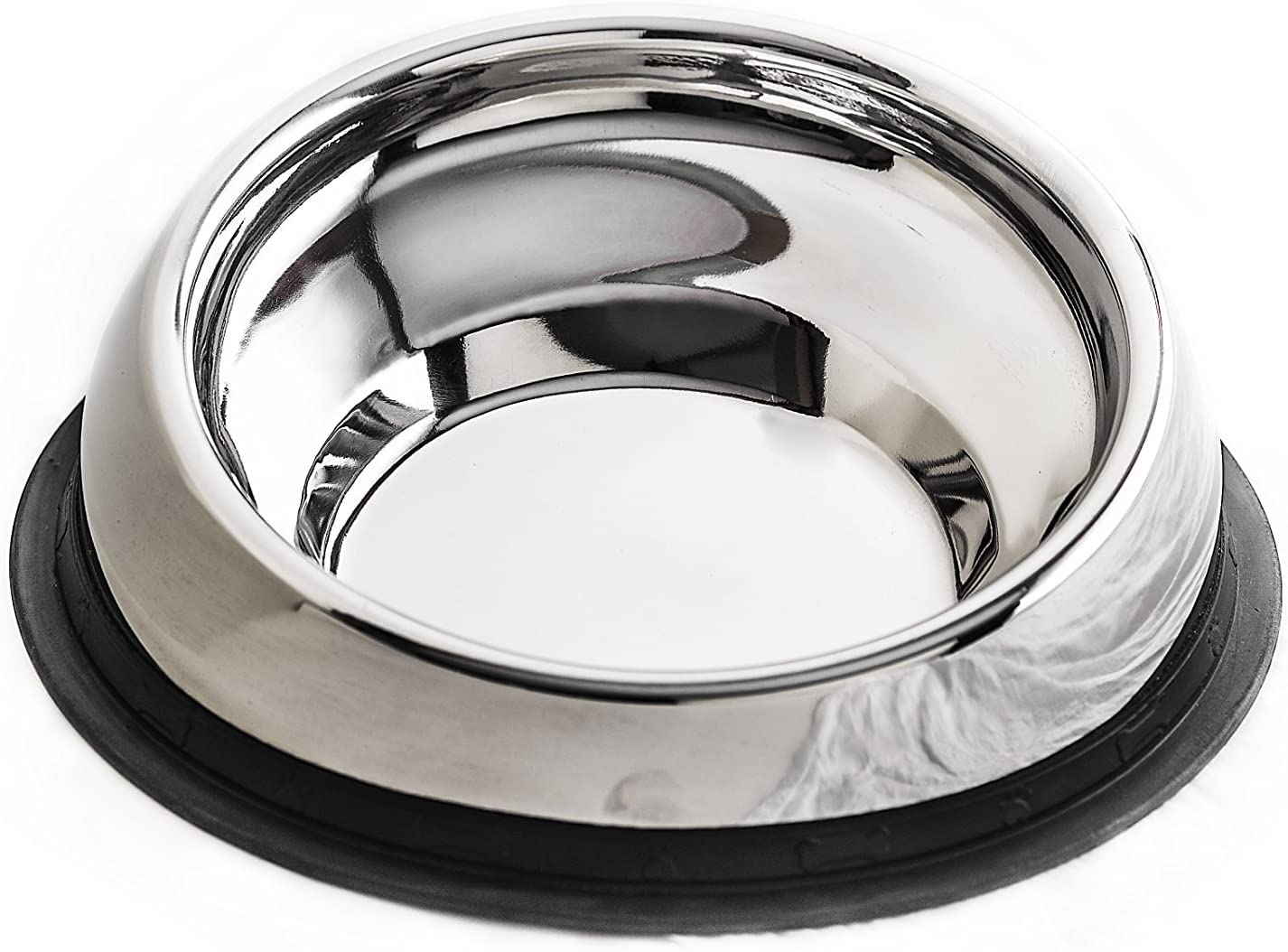 Premium Stainless Steel Elevated Dog Bowl - Slanted Design with Non-Slip Base for Mess-Free Feeding | Reduces Bloating & Improves Digestion | Food-Grade Safe Pet Dish for Medium Dogs | Perfect for Home, Travel & Outdoor Use | Ships from USA