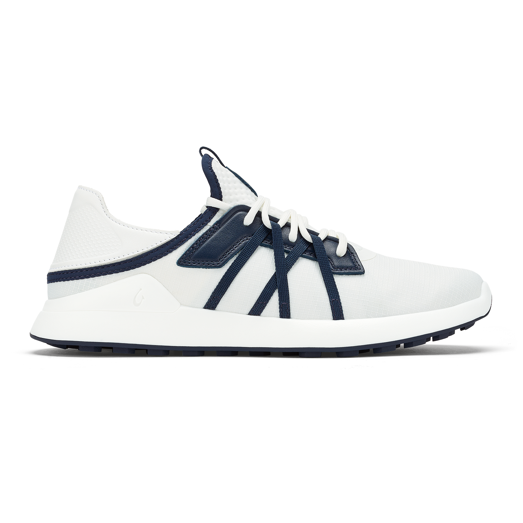 Manele Bright White & Mood Indigo Women's Sandals - Comfortable Summer Beach Flip Flops for Outdoor, Vacation, and Casual Wear