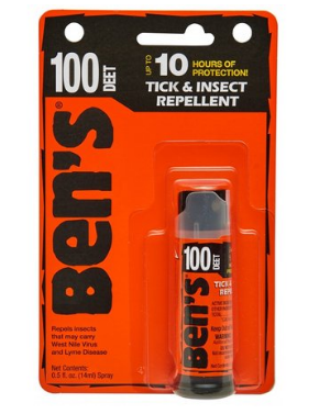 100 Max DEET Tick & Insect Repellent Mini Spray (0.5 oz) - Powerful Bug Spray for Outdoor Activities, Camping, Hiking & Travel Protection