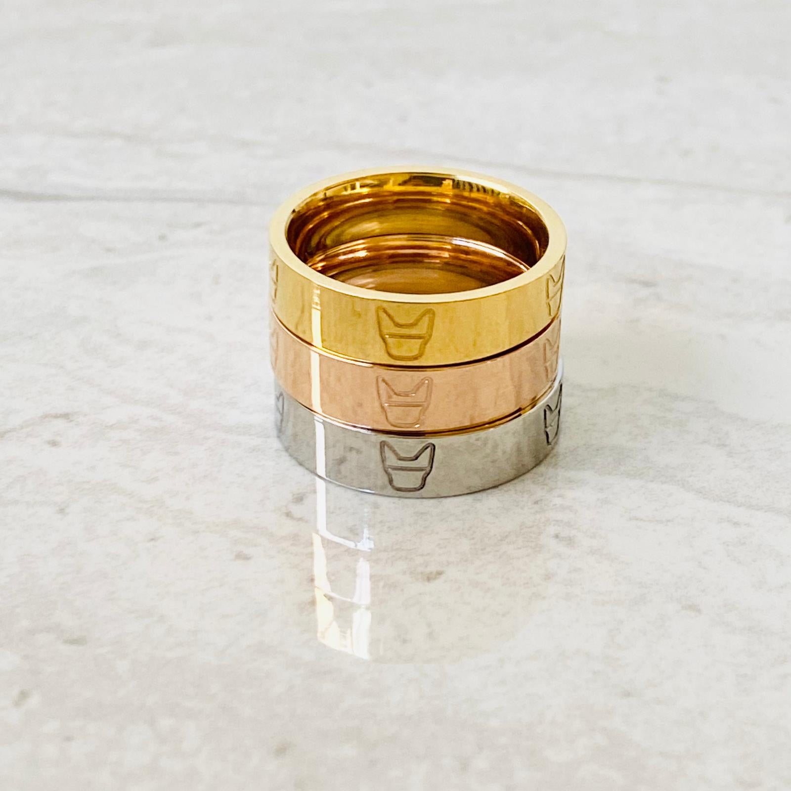 French Bulldog Love Ring - Cute Dog Jewelry for Women, Sterling Silver or Gold Plated, Unique Gift for Pet Lovers - Perfect for Valentine's Day, Anniversary & Everyday Wear