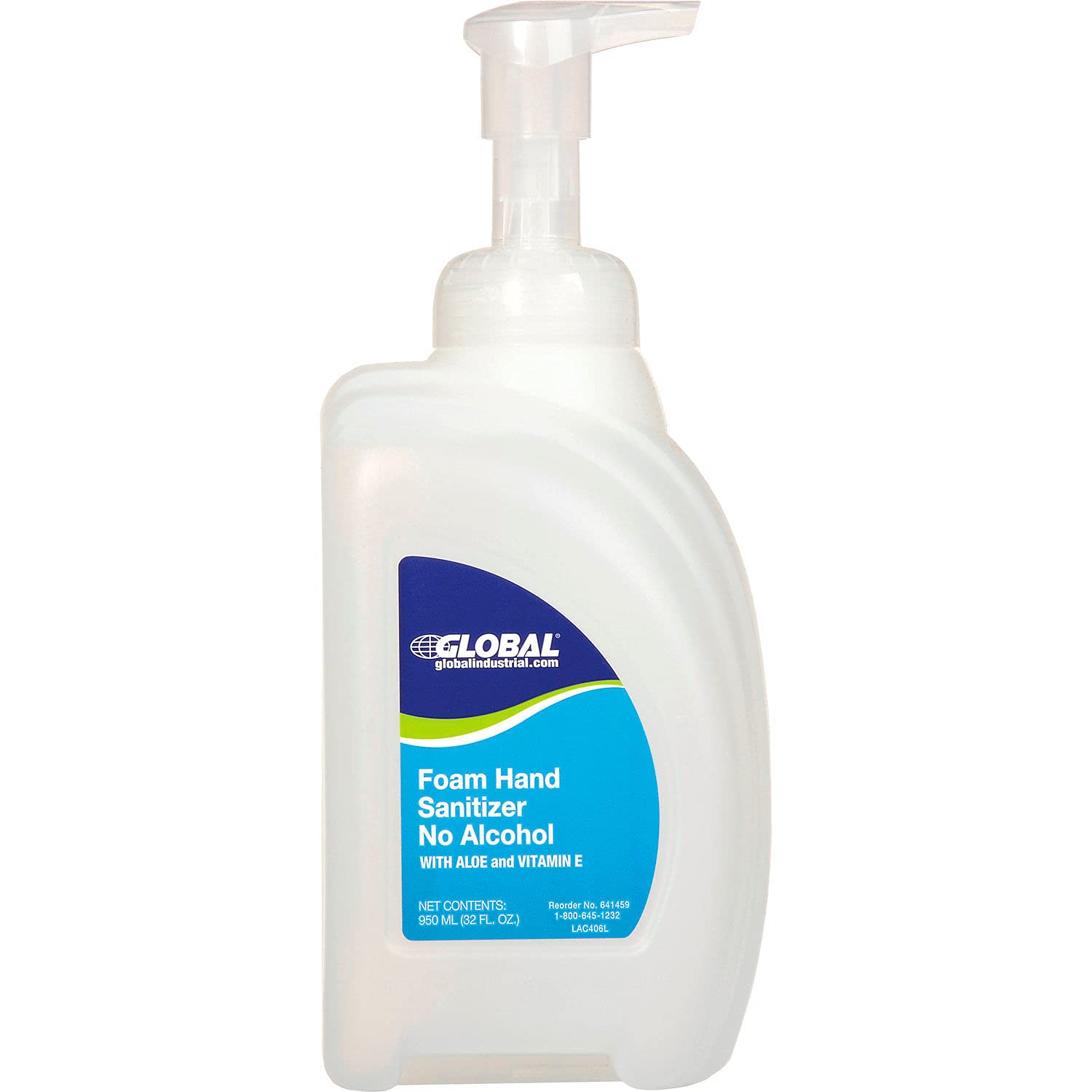 Alcohol-Free Foam Hand Sanitizer for Industrial Use - Linen Scent, 32 oz (8 Bottles/Case) | Gentle Skin Cleansing for Offices, Hospitals & Public Spaces
