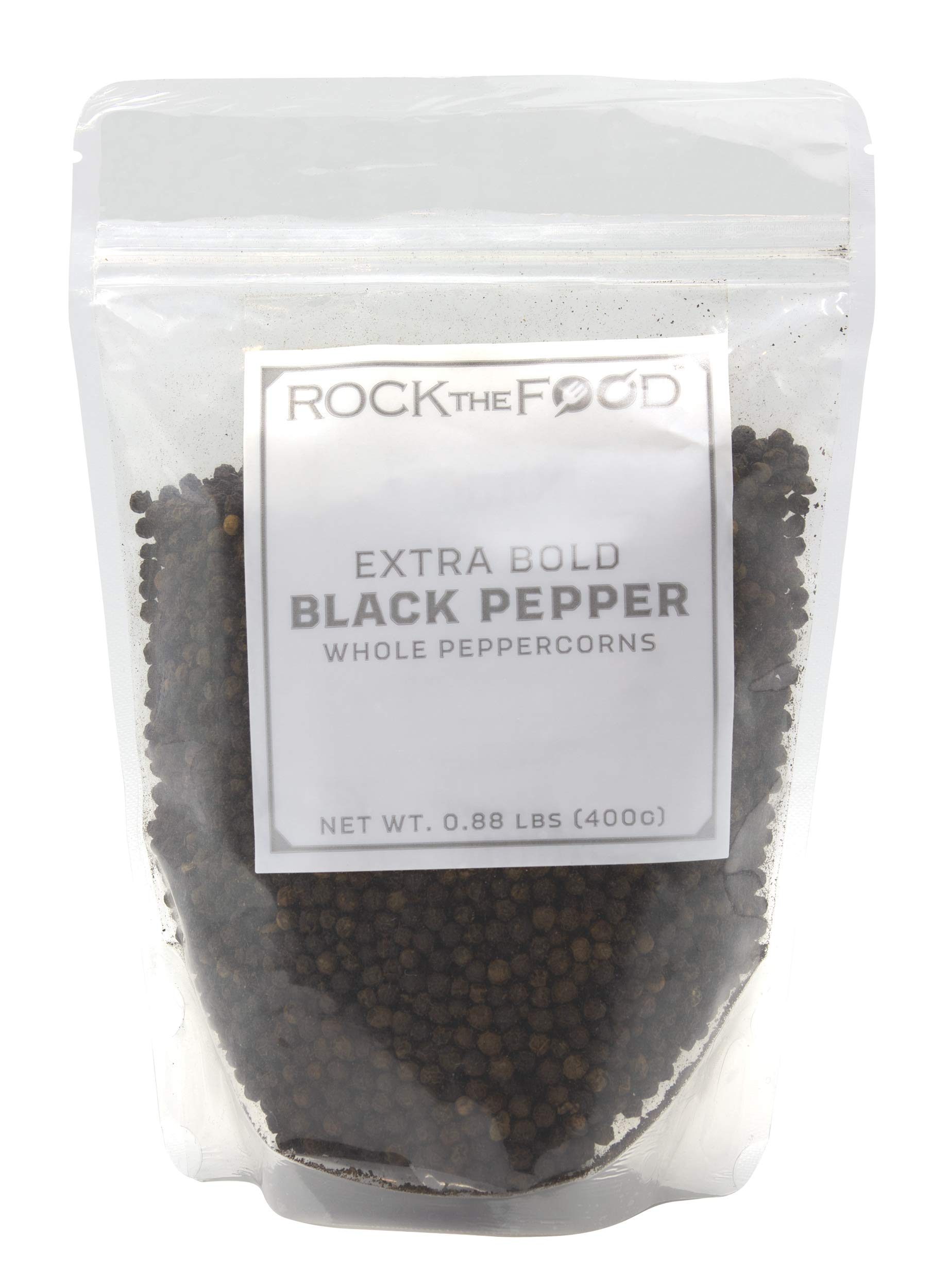 Premium Whole Black Peppercorns 400g - Fresh & Aromatic for Pepper Grinders - Ideal for Cooking, Seasoning & Refilling Spice Jars - Perfect for Steak, Pasta, Soups & More