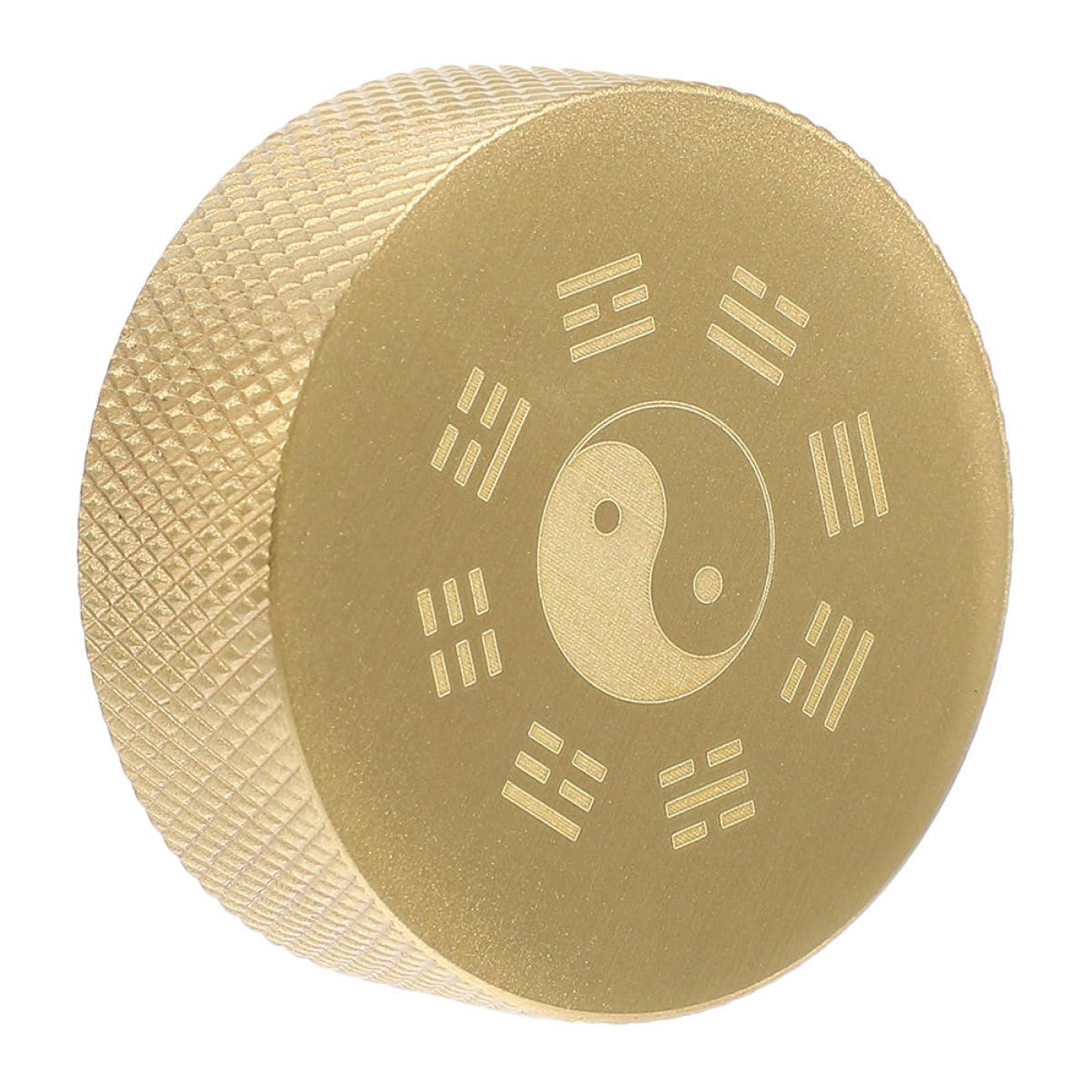 SUPVOX Round Copper Calligraphy Paperweight - Handcrafted Metal Desk Accessory for Writing, Office Decor & Gift Ideas