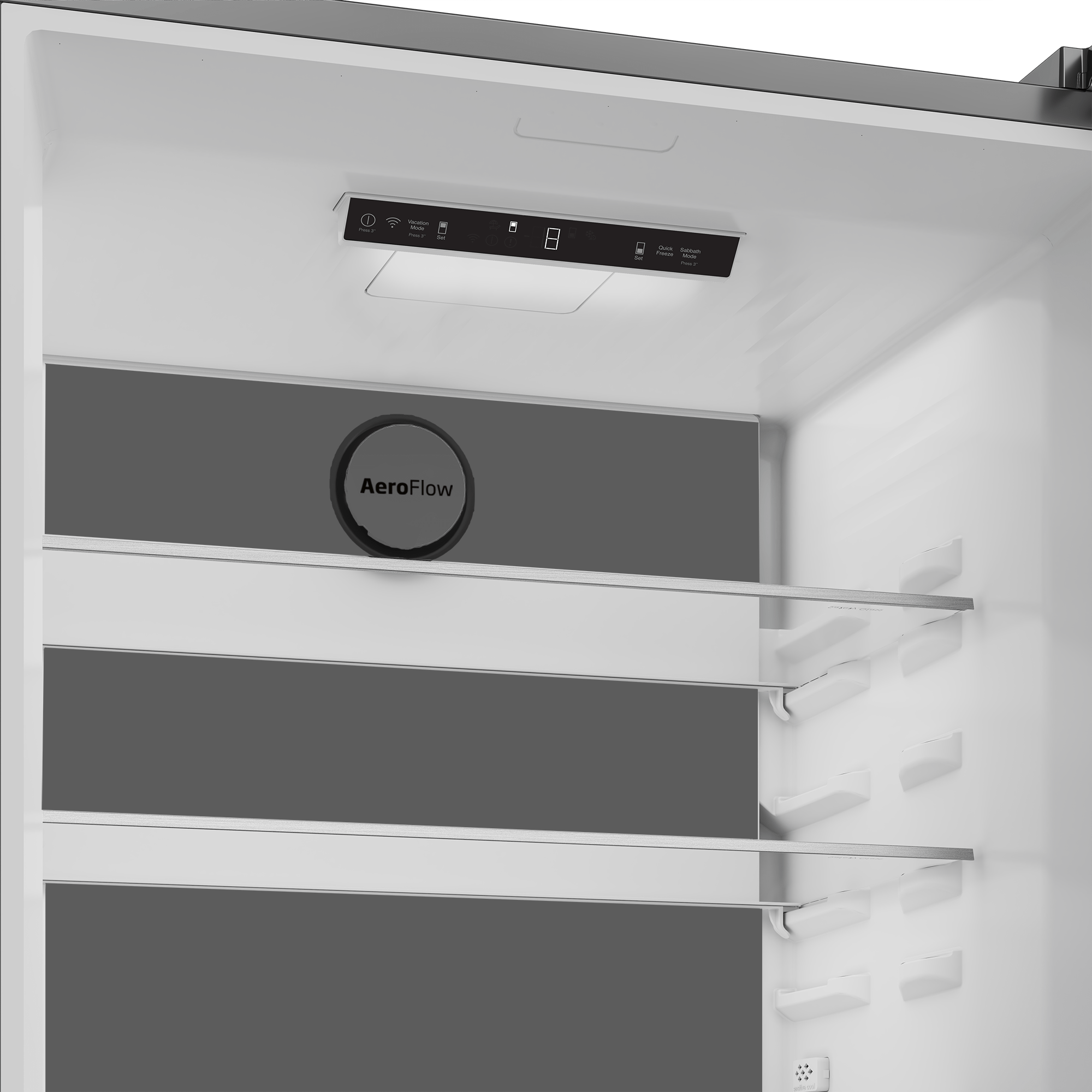 Beko BFBD30216SS 30-Inch Bottom Freezer Refrigerator with HarvestFresh Technology - Energy Efficient Stainless Steel French Door Fridge for Modern Kitchen & Family Use
