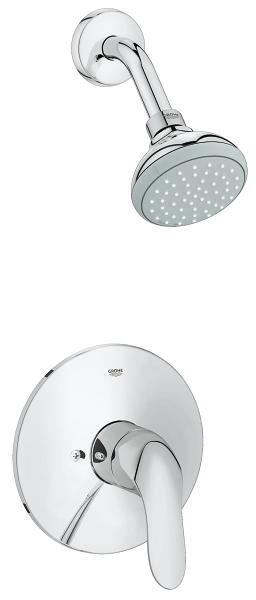 Grohe Agira Pressure Balance Shower Trim in Chrome - Model 35048000 | Perfect for Modern Bathrooms & Spa-Like Showers