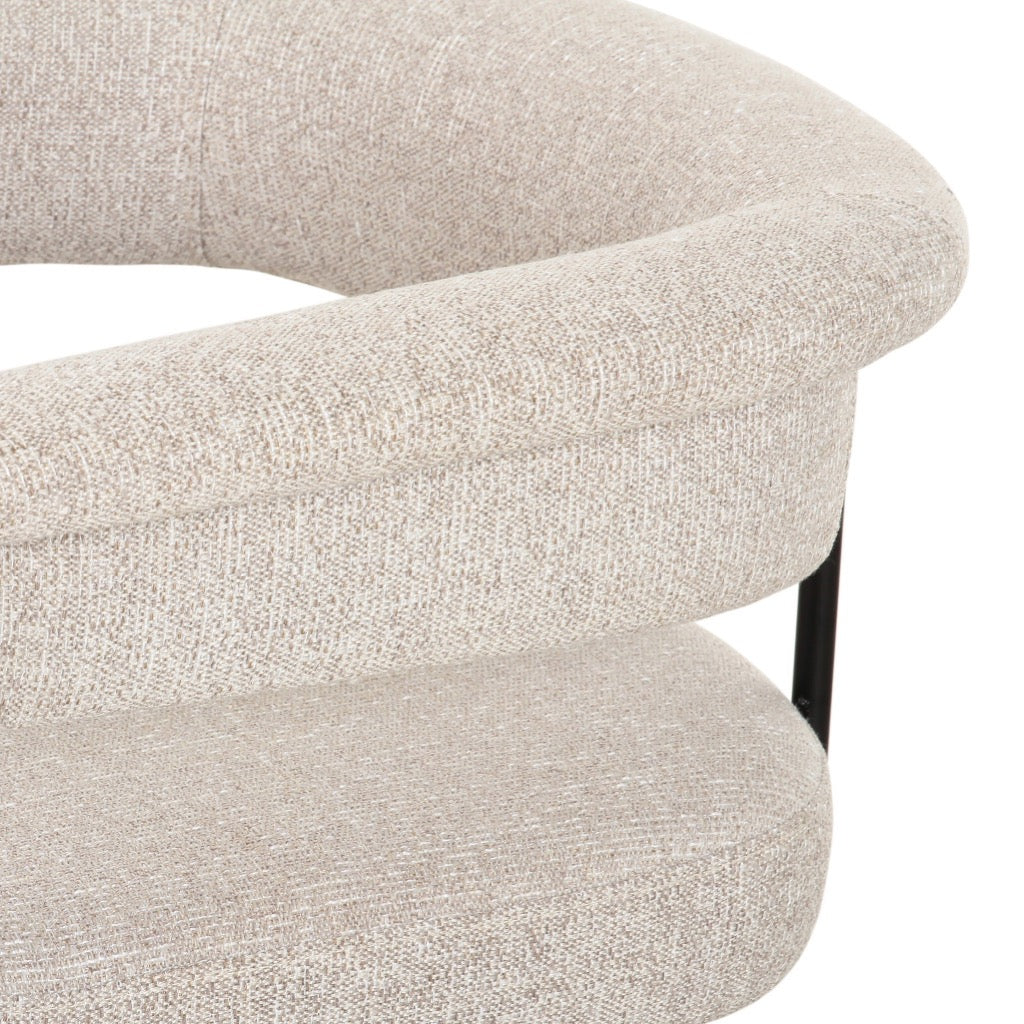 Ergonomic Carrie Desk Chair with Padded Seat - Light Camel Fabric for Home Office, Study & Workspace Comfort