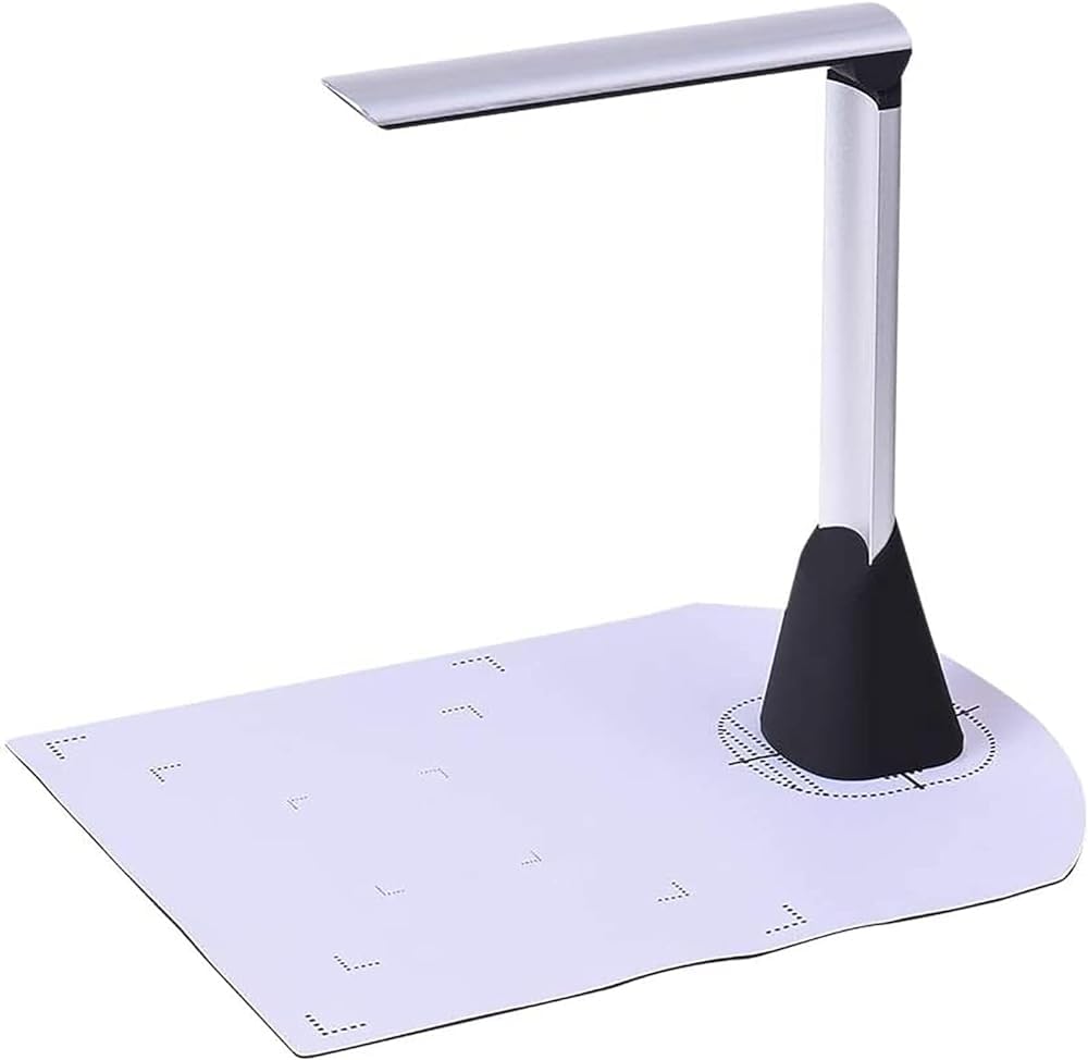 5MP HD A4 Document Scanner - 1 Second High-Speed Scanning with OCR Text Recognition | Perfect for Office, School & Home Use | Book Scanner & Digital Presenter for PDF Conversion