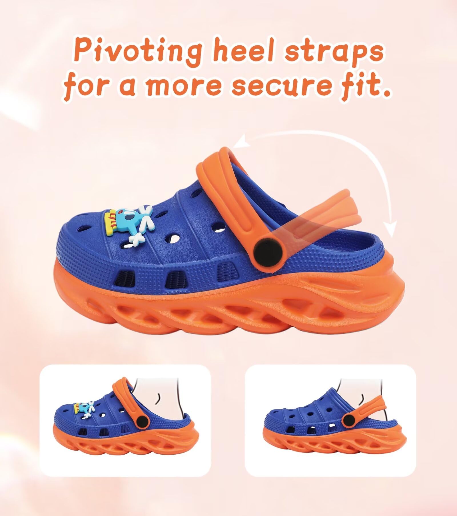 **Toddler Kids Clogs - Slip-On Slide Sandals for Boys & Girls - Comfortable Beach, Pool & Garden Slippers - Perfect for Summer Outdoor Play**