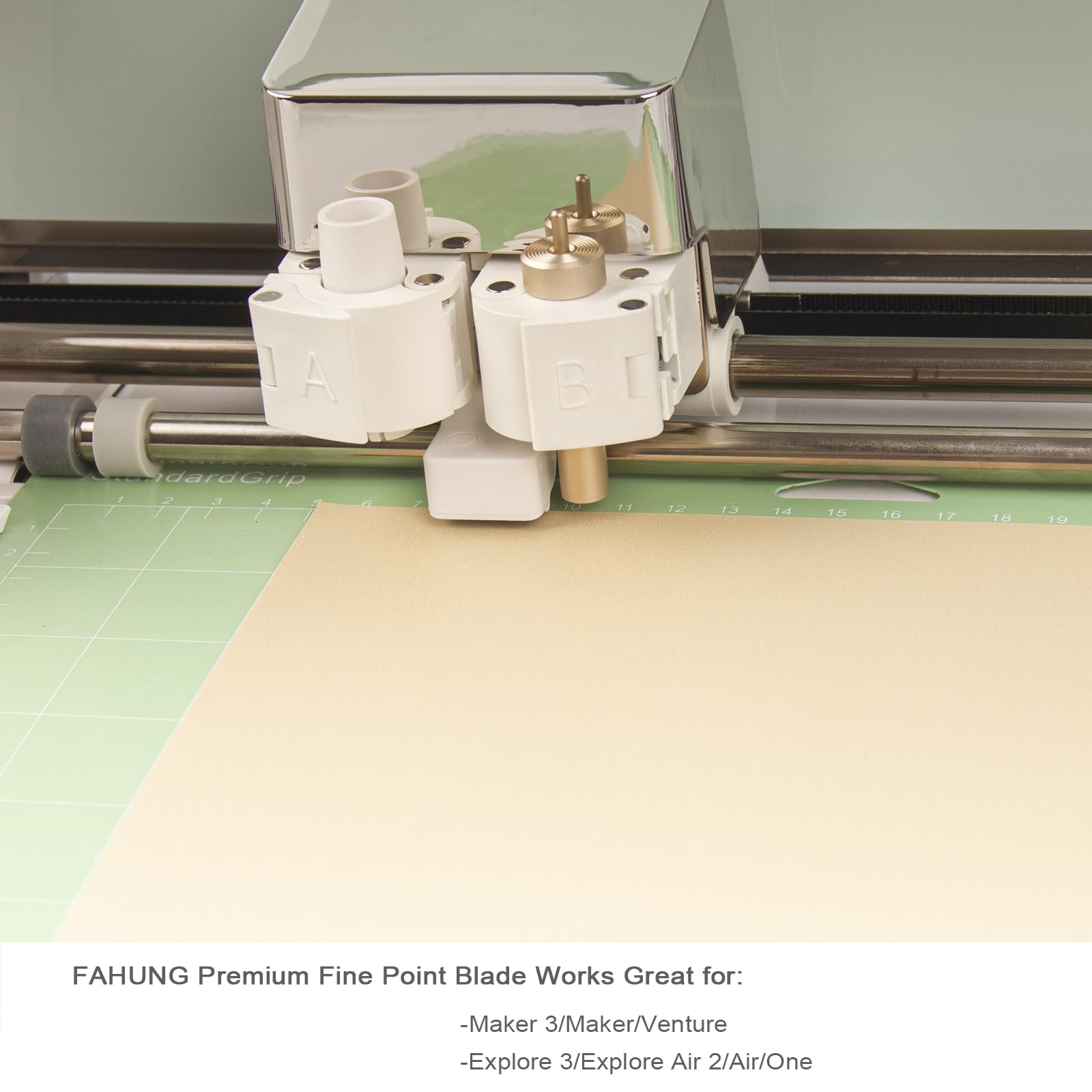 Premium Fine Point Blade Replacement for Cricut Maker 3/Maker/Venture/Explore 3/Explore Air 2/Air/One - FAHUNG Precision Cutting Blade with Housing for Paper, Cardstock, Vinyl, Iron-On - Perfect for DIY Crafts, Scrapbooking, Home Decor & Sign Making
