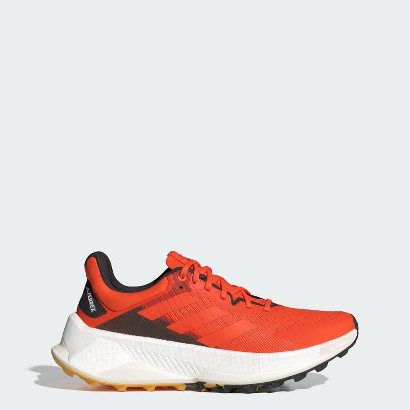 Adidas Men's Soulstride Ultra Trail Running Shoes - Lightweight & Durable for Outdoor Hiking & Jogging - Semi Impact Orange/Core Black - Perfect for Trail Running, Gym Workouts & Daily Wear