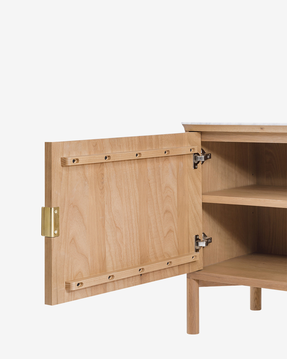 Vale Sideboard - Modern Wood Buffet Cabinet with 2 Doors and 4 Drawers for Dining Room Storage | Stylish Entryway Console Table for Hallway & Living Room Organization