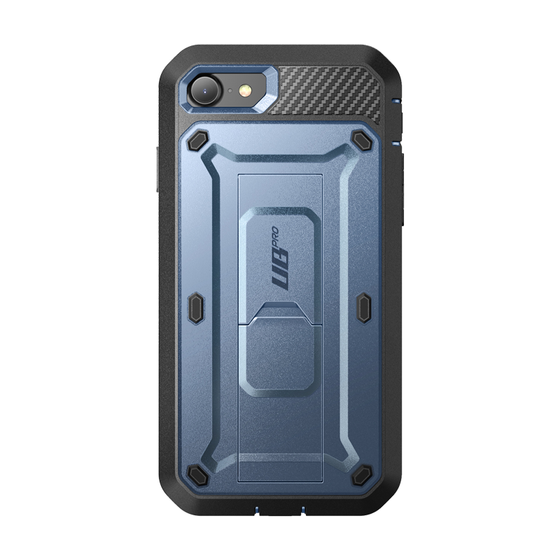 iPhone SE Unicorn Beetle Pro Rugged Full Body Protective Case with Built-in Kickstand - Shockproof & Drop Proof Cover for iPhone SE (2020/2022) - Perfect for Outdoor Activities, Travel & Daily Use (Blue)