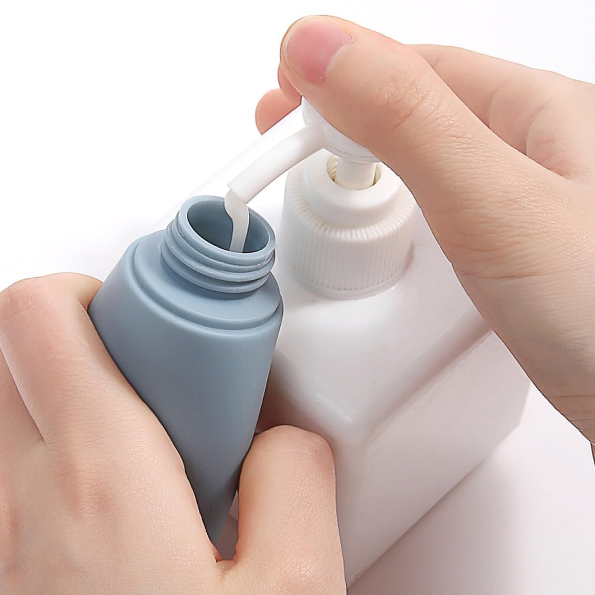 Refillable Travel Bottles for Toiletries - 3 Pack 60ml Leak-Proof Silicone Containers for Shampoo, Conditioner, Lotion & Body Wash | Portable Squeeze Dispenser with Secure Lid | Perfect for Air Travel, Gym & Camping Trips