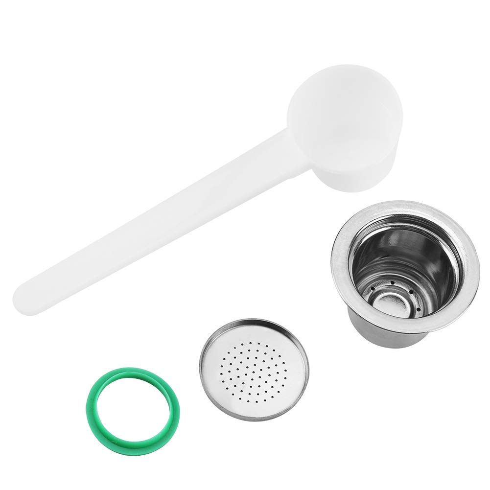 Refillable Reusable Stainless Steel Coffee Capsules for Nespresso Machines - Eco-Friendly Permanent Pods for Home & Kitchen Use - Perfect for Daily Brewing, Office Coffee Breaks, and Gift Giving