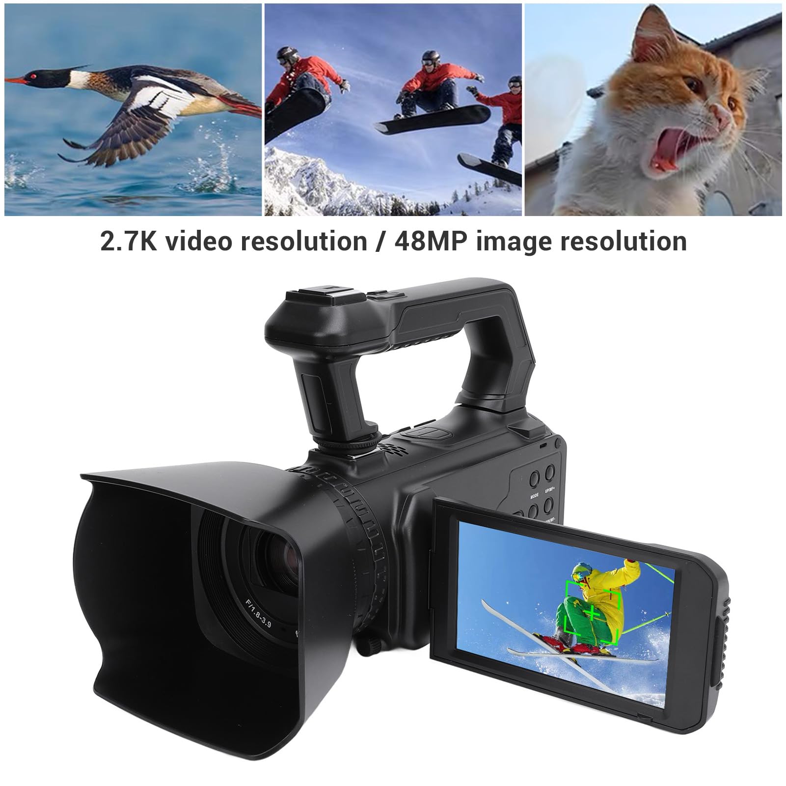 2.7K Digital Video Camera Camcorder with 4.0