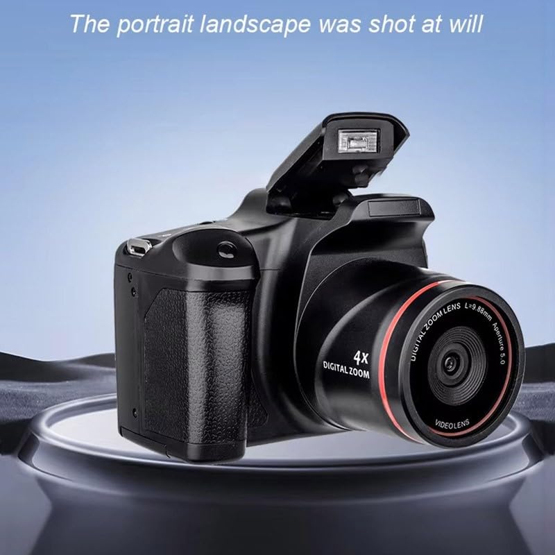 1080P HD Digital Video Camera with 16X Zoom - Compact Portable Camcorder for Vlogging, Travel, Family Events & YouTube Recording