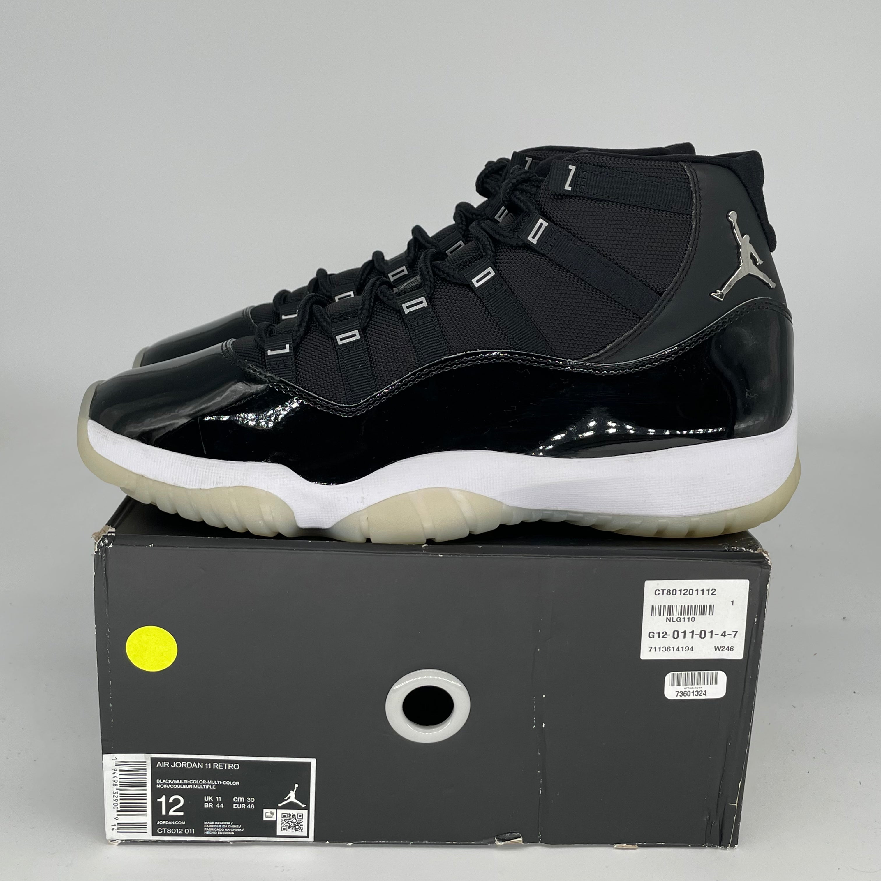 AIR JORDAN 11 JUBILEE Men's Basketball Shoes Size 12 - White/Black CT8012-011 | Perfect for NBA Games, Streetwear & Sneaker Collection