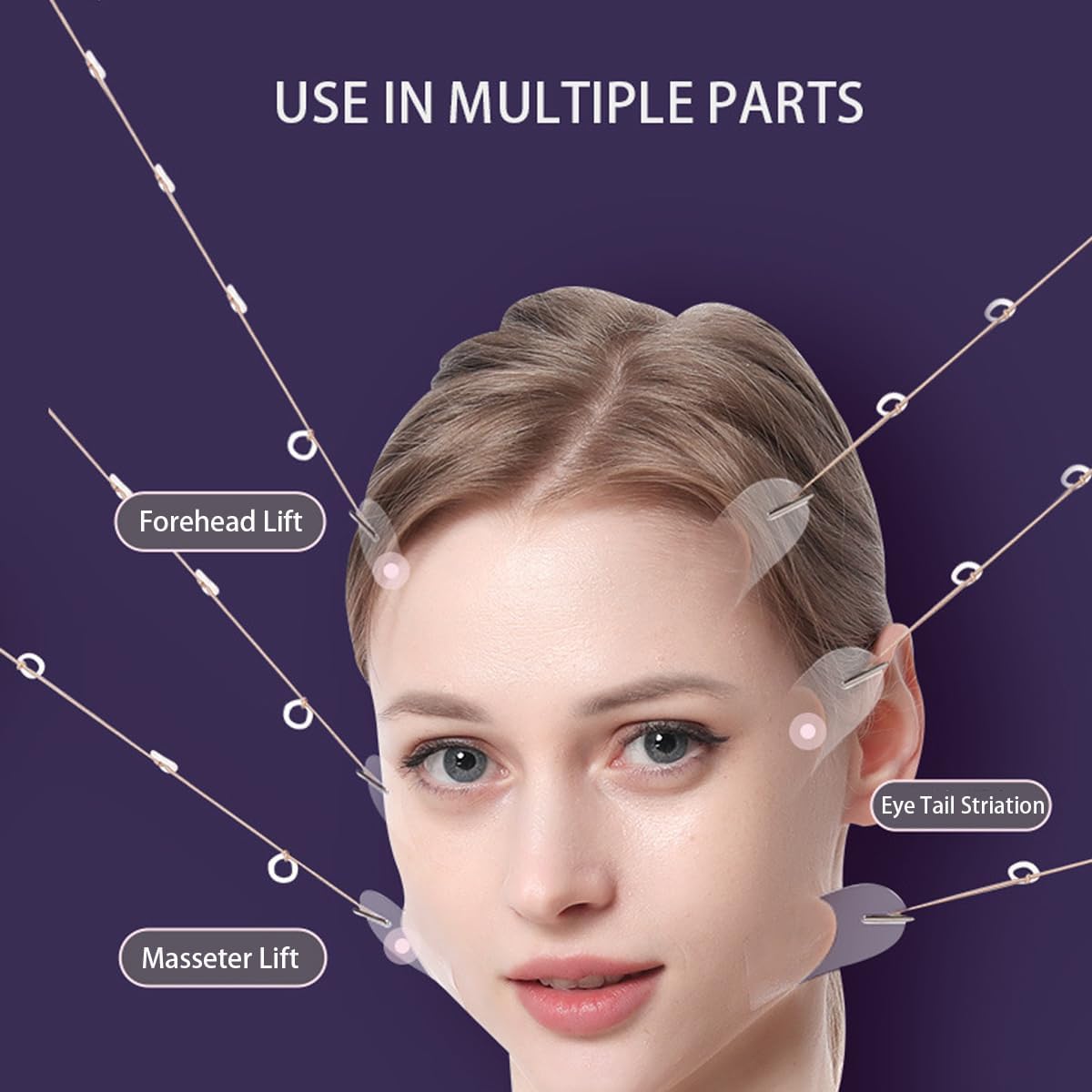 **Japanese Face Lifting Tape – 80PCS Invisible Wrinkle & Sagging Skin Tightener for Face & Neck – Instant Skin Lift with Lifting Rope – Perfect for Daily Use, Special Events & Anti-Aging Skincare Routine**