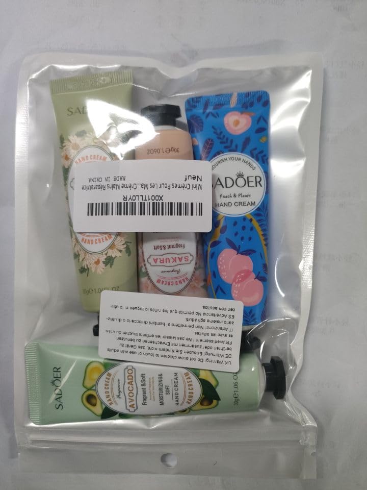 Mini Hand Cream Set - 4 Pack Moisturizing & Repairing Hand Creams for Dry Skin - Perfect for Travel, Office, and Home Use
