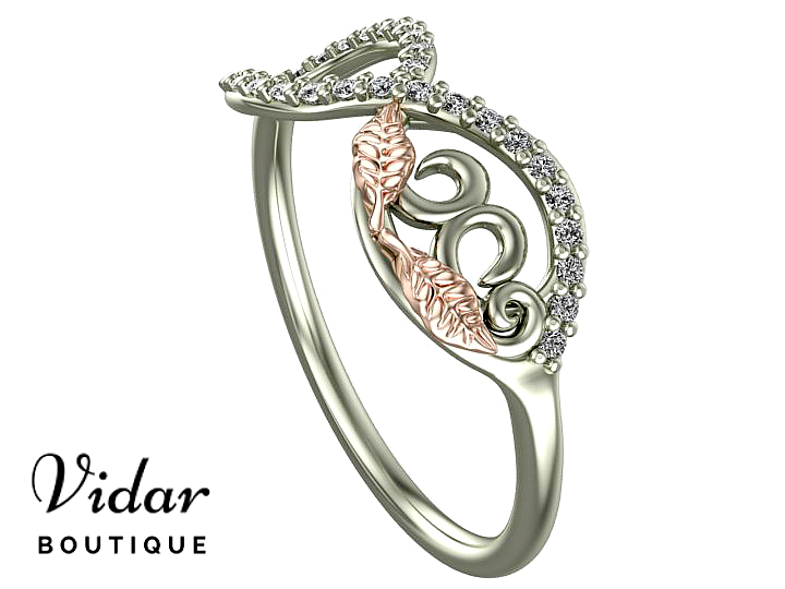 Elegant Two-Tone Gold Infinity Wedding Band for Women - Perfect for Engagement, Anniversary & Special Occasions