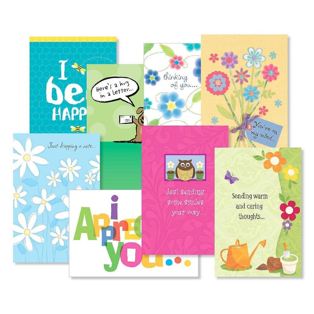 Thinking of You Greeting Cards - 16-Pack (8 Unique Designs) 5