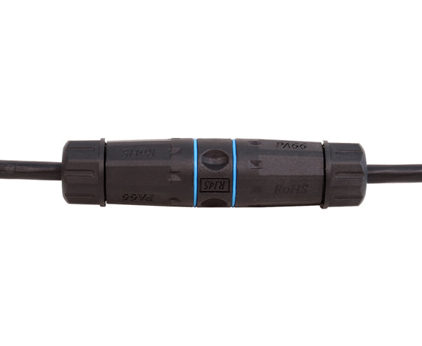 CAT5E / CAT6 Outdoor Waterproof RJ45 Shielded Feed Through Coupler Kit - IP68 Industrial Ethernet Connector for Harsh Environments | Ideal for Outdoor Networking, Security Cameras & Industrial Applications