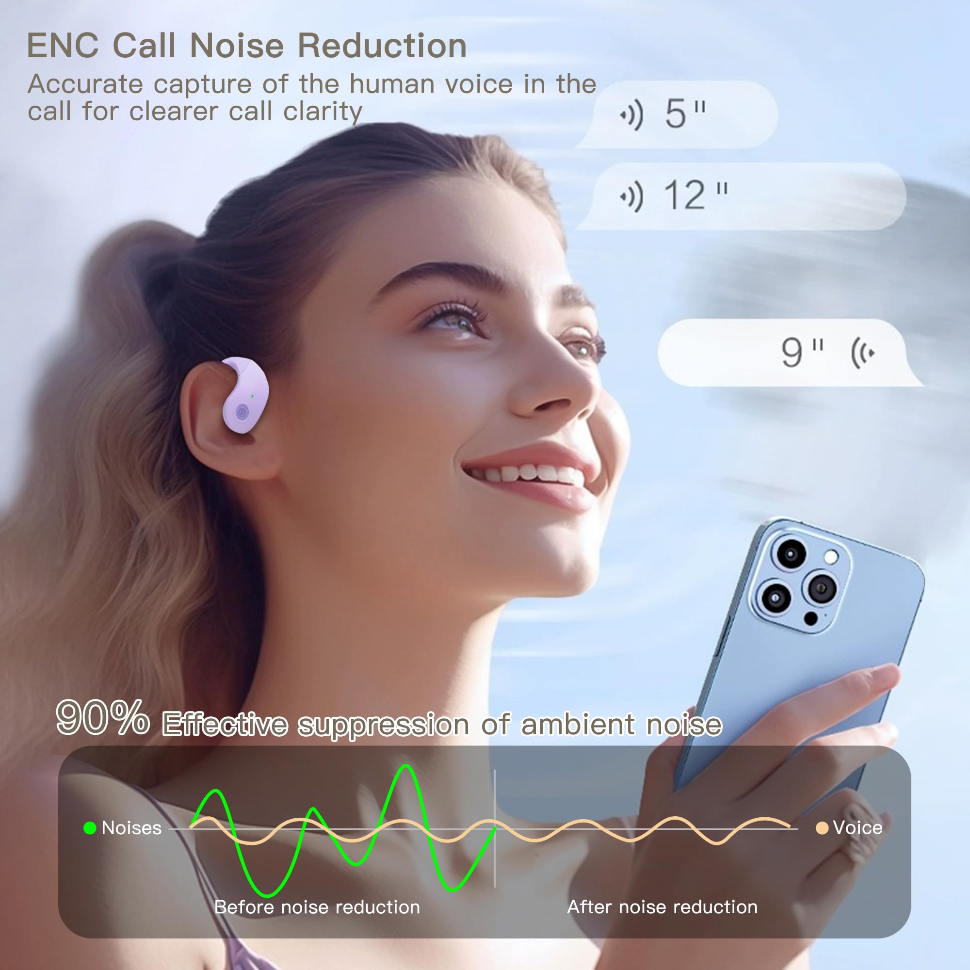 **AI Language Translator Earbuds - Real-Time 144 Languages & Accents Translator Device for iOS & Android, Perfect for Travel, Business & Learning - Hands-Free Wireless Earbuds for Meetings, Conferences & Study Abroad**