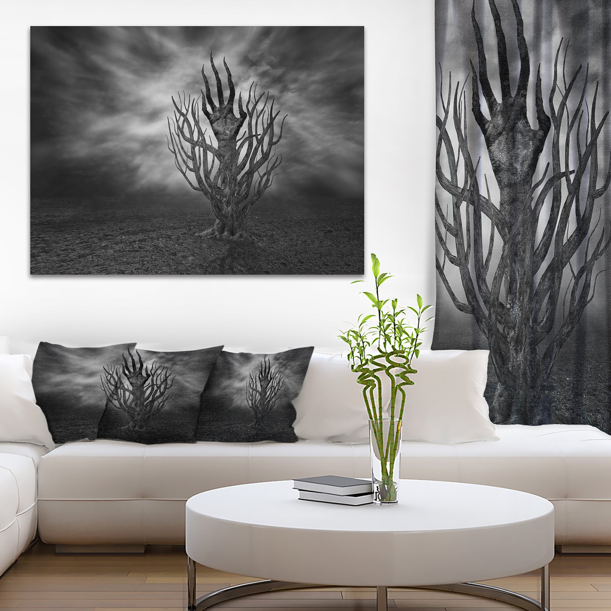 Abstract Hand Cry Canvas Art Print - Modern Wall Decor for Living Room, Bedroom & Office