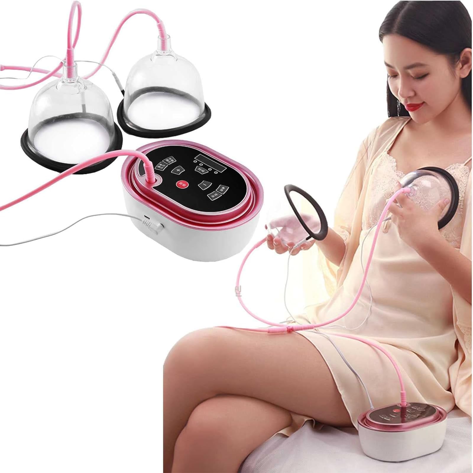 Electric Breast Massager for Women - 4 Shaping Modes, Anti-Sagging & Firming Enhancer, Natural Breast Enlargement Device for Home Use | Perfect for Postpartum Care & Daily Relaxation
