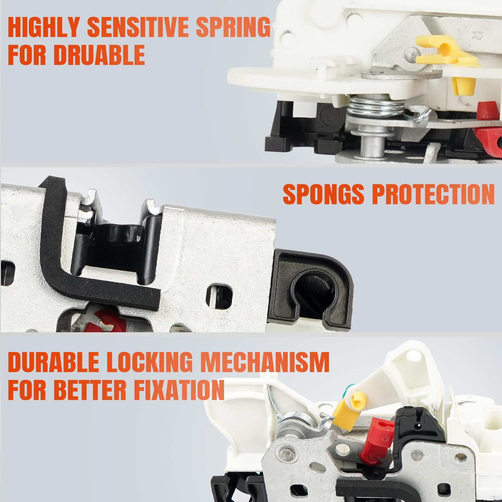 BHB Rear Tailgate Door Latch with Power Locks - Compatible with Jeep Wrangler JK 2007-2018 (3.6L & 3.8L) - Replacement for 4589584AG, 4589584AF, 4589584AD - Perfect for Off-Roading & Daily Driving