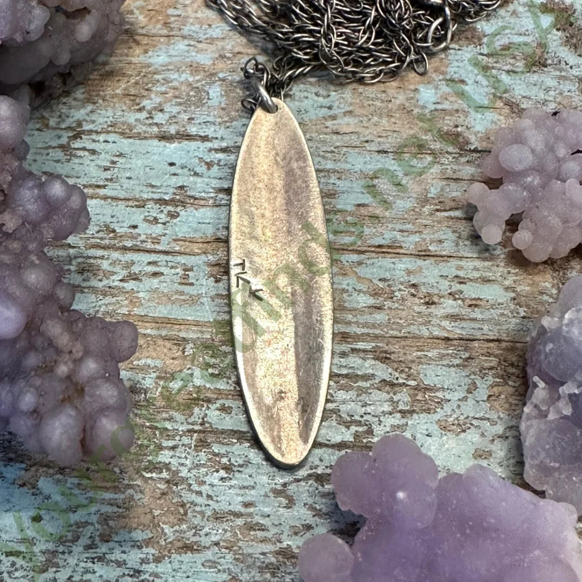 Vintage Hopi Sterling Silver Pendant Necklace - Handmade Native American Jewelry for Women - Perfect for Boho Style, Gift Giving & Special Occasions
