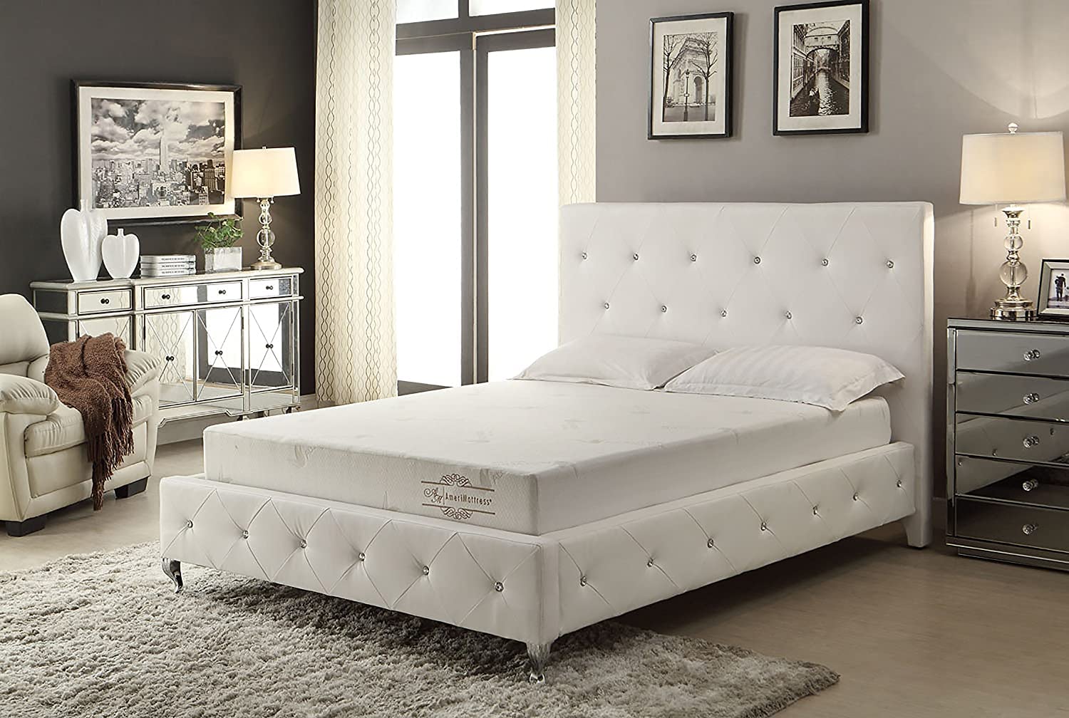 Premium Aloe Vera Infused Memory Foam Mattress - Soft Fabric Cover for Ultimate Comfort | Perfect for Bedroom, Guest Room & Dorm Use