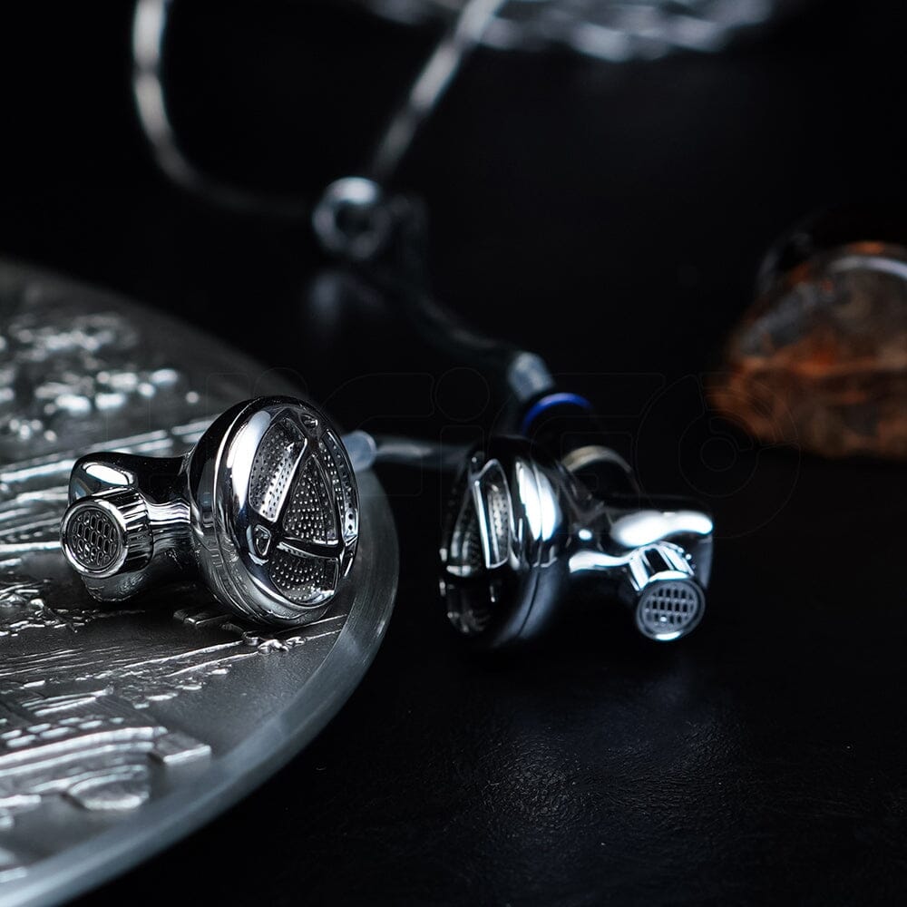 BGVP DX7 Flagship Tunable Flat Head Earbuds - High Fidelity Wired Earphones with Detachable Cable for Audiophiles, Musicians & Travelers (Perfect for Studio Recording, Commuting & Gaming)