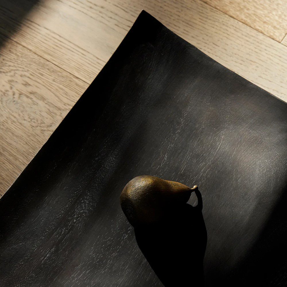 AUDO CPH Releve Serving Tray - Modern Black Platter for Dining, Entertaining & Home Decor | Perfect for Cheese Boards, Appetizers & Coffee Table Display