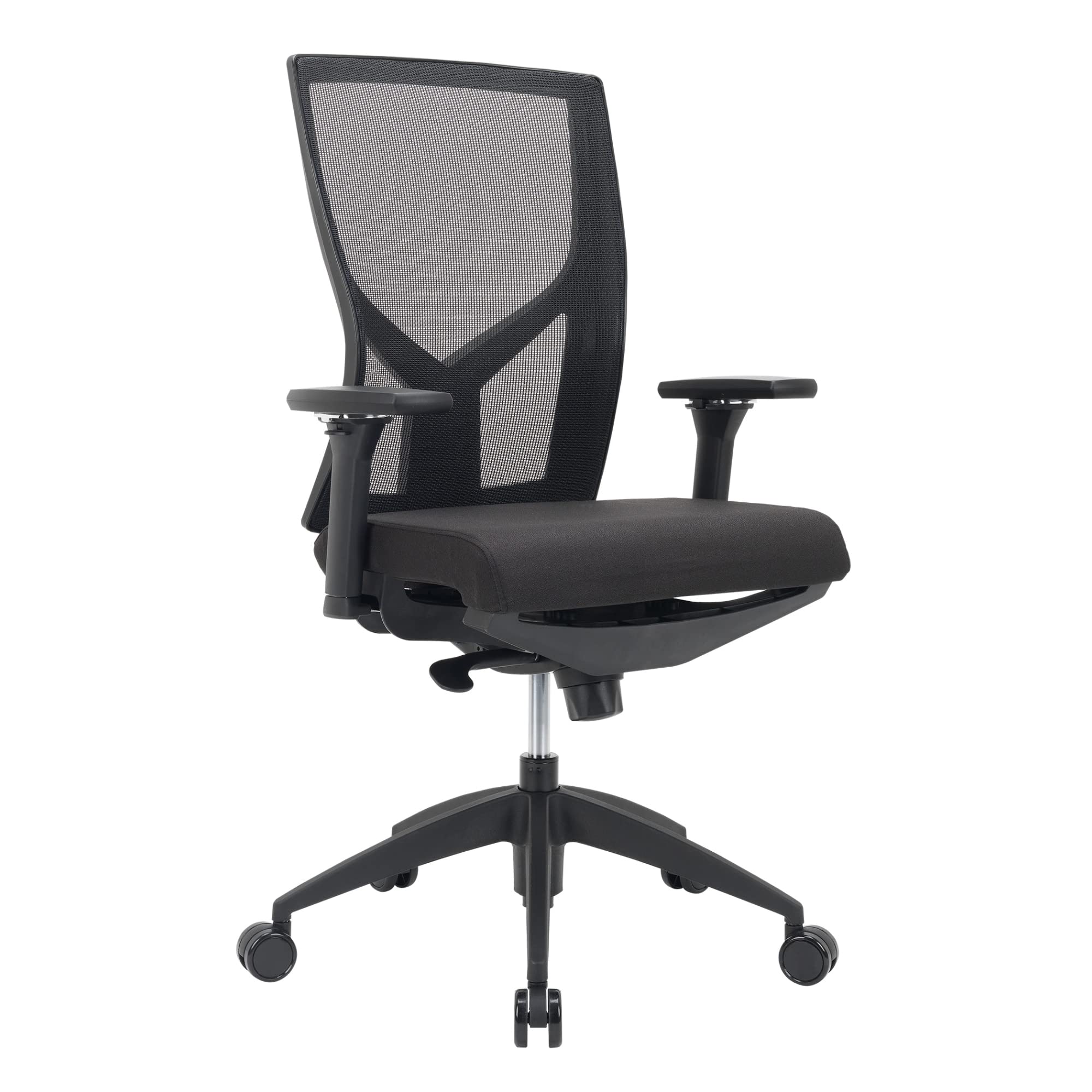 WorkPro® Oceanic Ergonomic High-Back Executive Office Chair with Breathable Mesh Fabric - Black - BIFMA Certified for Home & Business Workspaces
