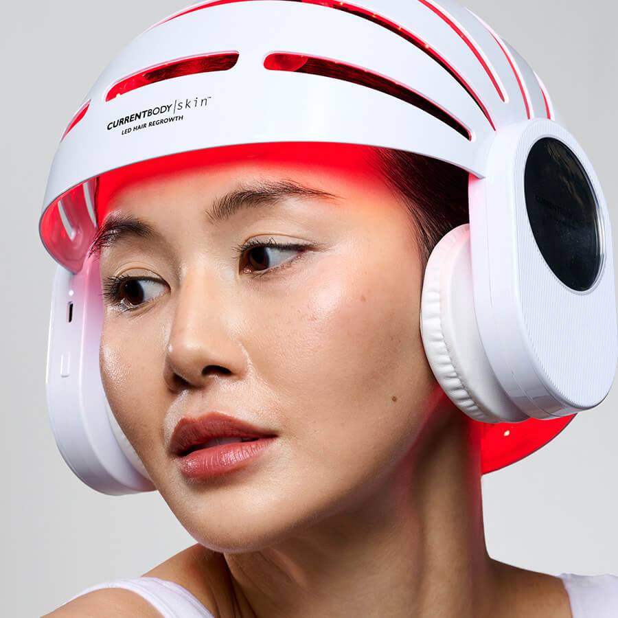 CurrentBody Skin LED Hair Growth Helmet - FDA Cleared Hair Regrowth Treatment for Thinning Hair & Receding Hairline - At-Home Laser Therapy for Men & Women (Use for Daily Hair Care Routine & Salon-Quality Results)