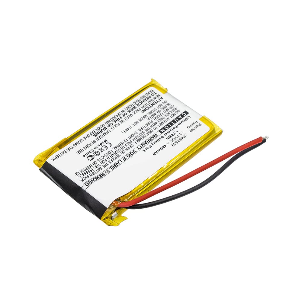 Synergy Digital Replacement Headset Battery 3.7V 480mAh Li-Polymer - Compatible with Harman/Kardon P462539 Headphones - Perfect for Wireless Headsets, Office Use & Long Listening Sessions