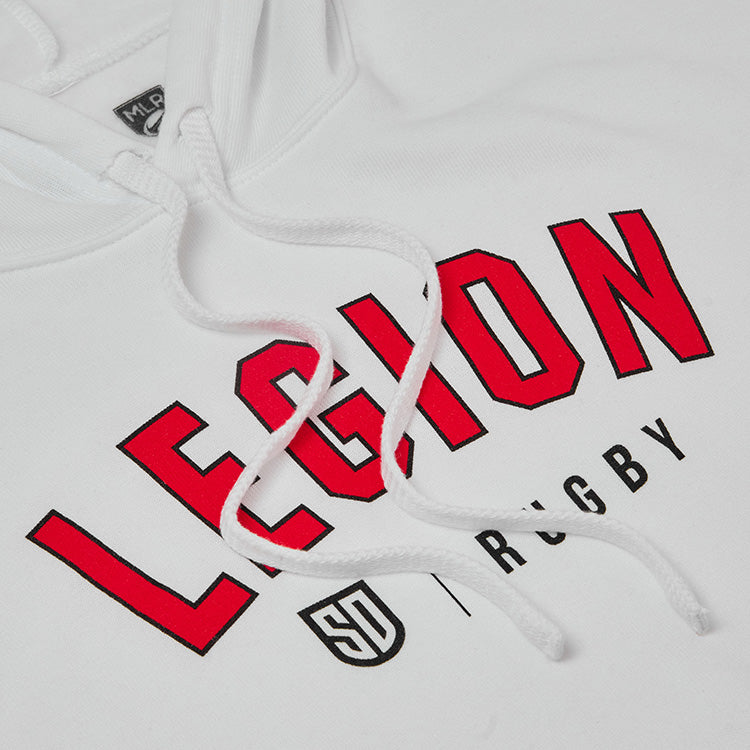 SD Legion Essential Women's Cropped White Hoodie | Soft Cotton Pullover Sweatshirt | Casual Streetwear for Women | Perfect for Gym, Lounge & Everyday Wear
