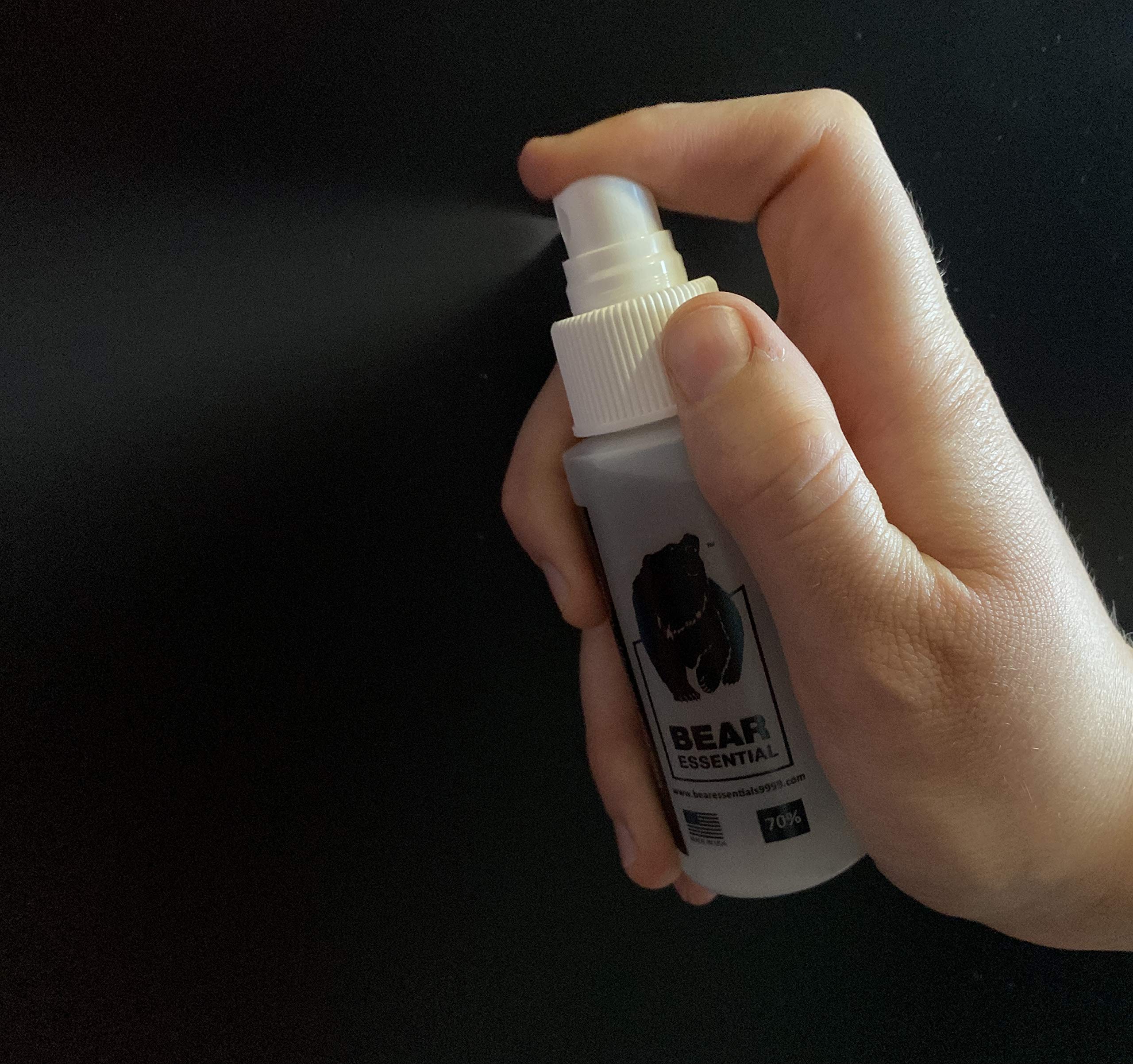 **High Purity USP Grade 70% Isopropyl Alcohol (IPA) - 20 Pack of 2 oz Spray Bottles - Made in USA - Perfect for First Aid, Cleaning & Disinfecting**