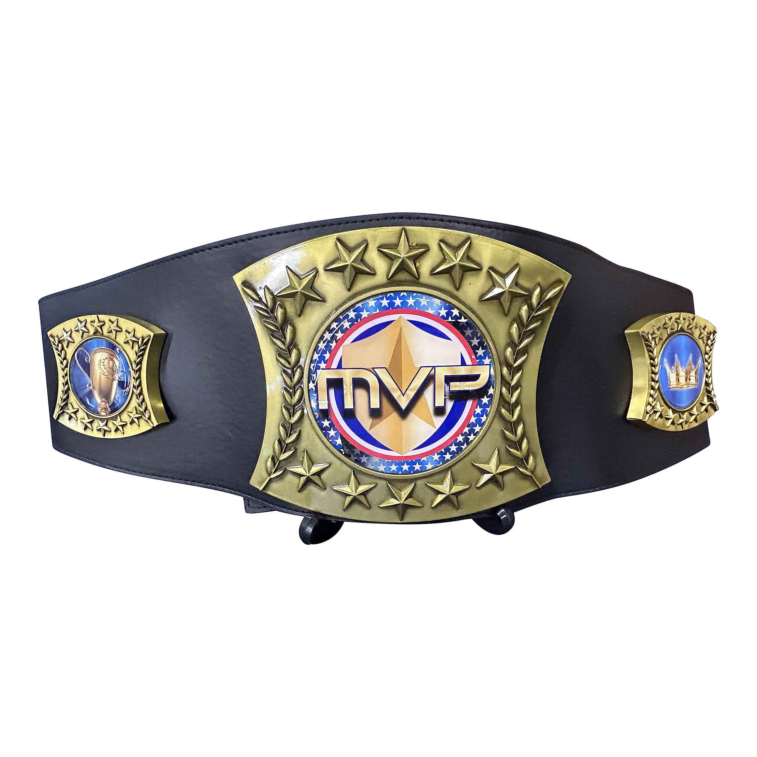 51 Inch Heavy Large Leather MVP Champion Trophy Belt - Most Valuable Player Award for Sports, Wrestling & Competition - Perfect Gift for Champions, Coaches & Athletes