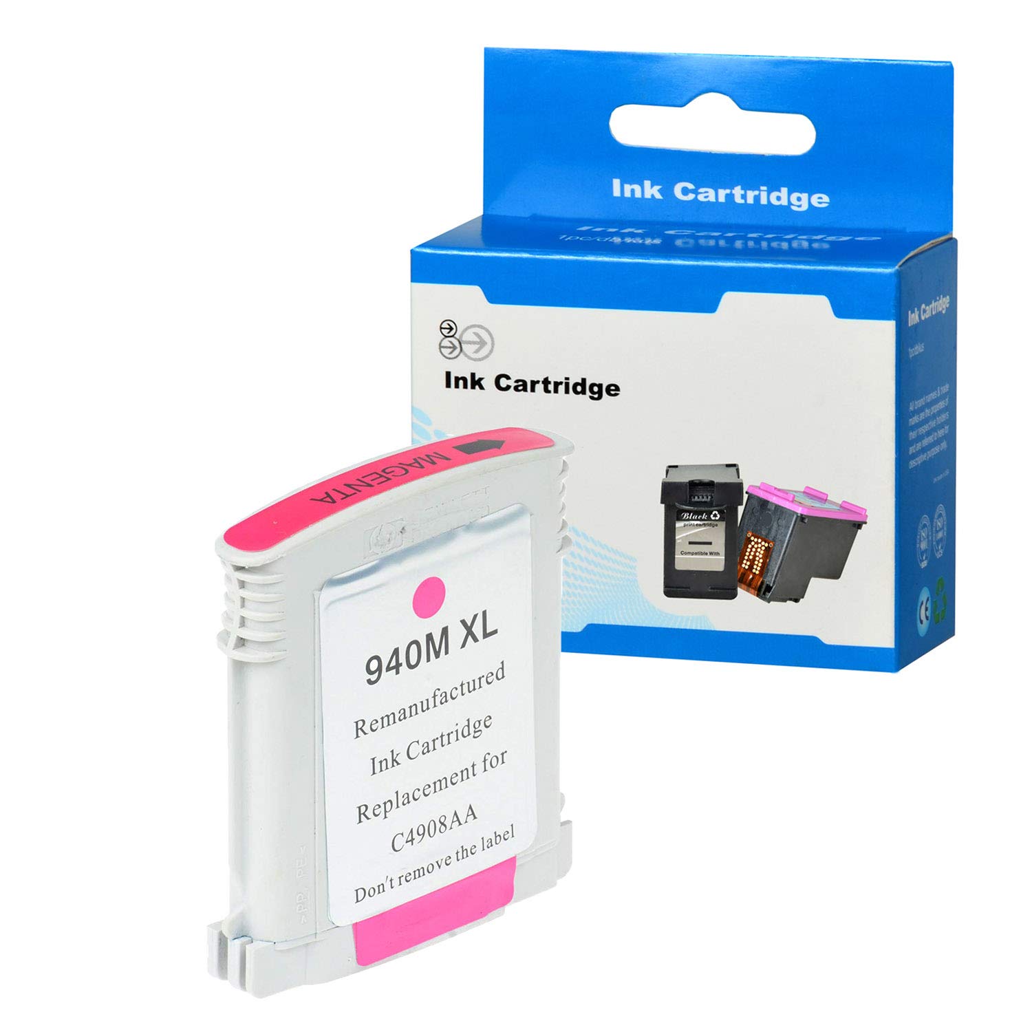 SuperInk 1PK High Yield Remanufactured Compatible Magenta Ink Cartridge Replacement for HP 940/940XL - Works with Officejet Pro 8000/8500/8500A Printers | Perfect for Home Office Printing, School Projects & Business Documents