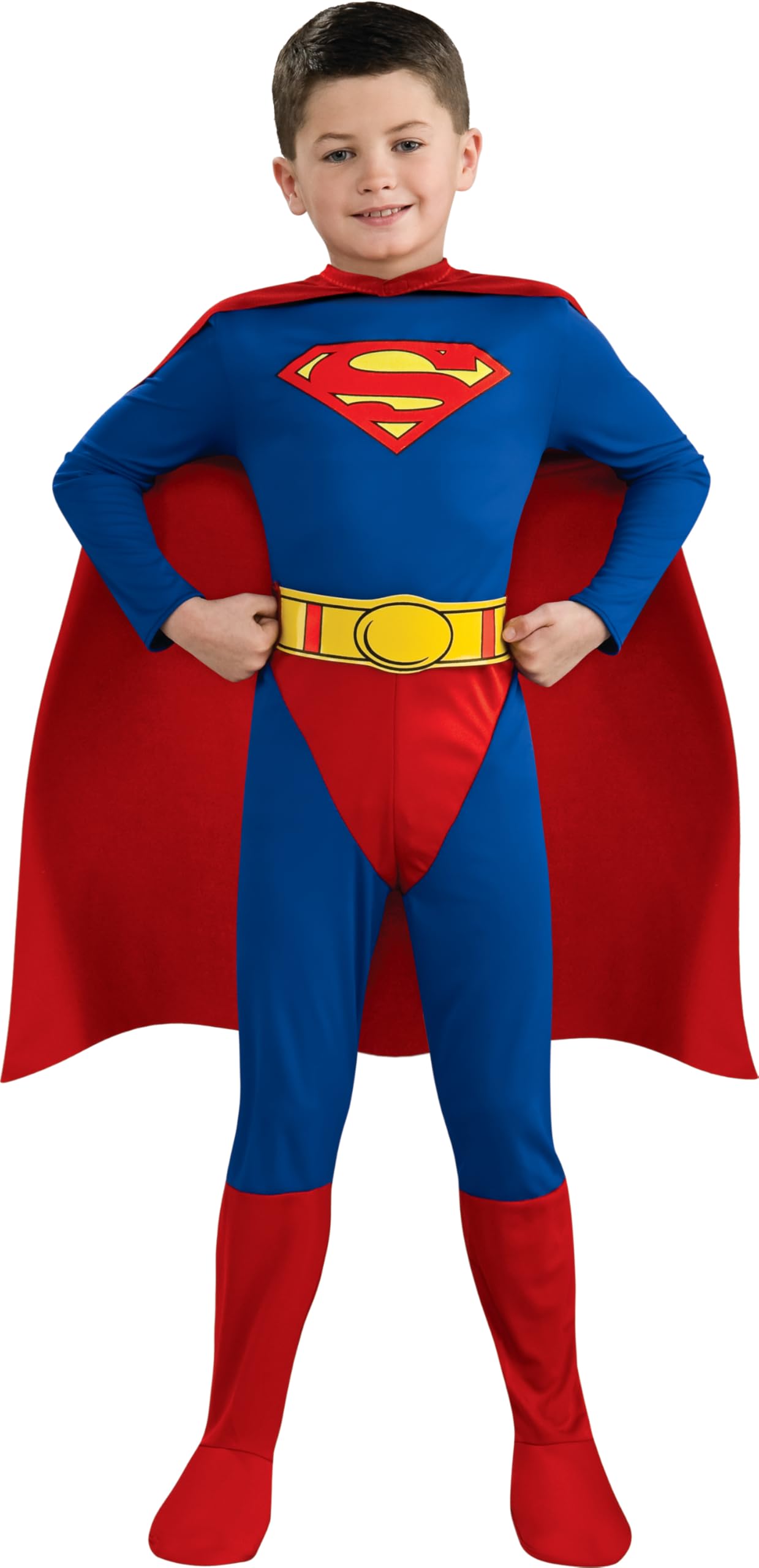DC Comics Superman Costume for Kids - Official Licensed Halloween & Cosplay Outfit - Perfect for Dress-Up, Parties, and Comic Conventions
