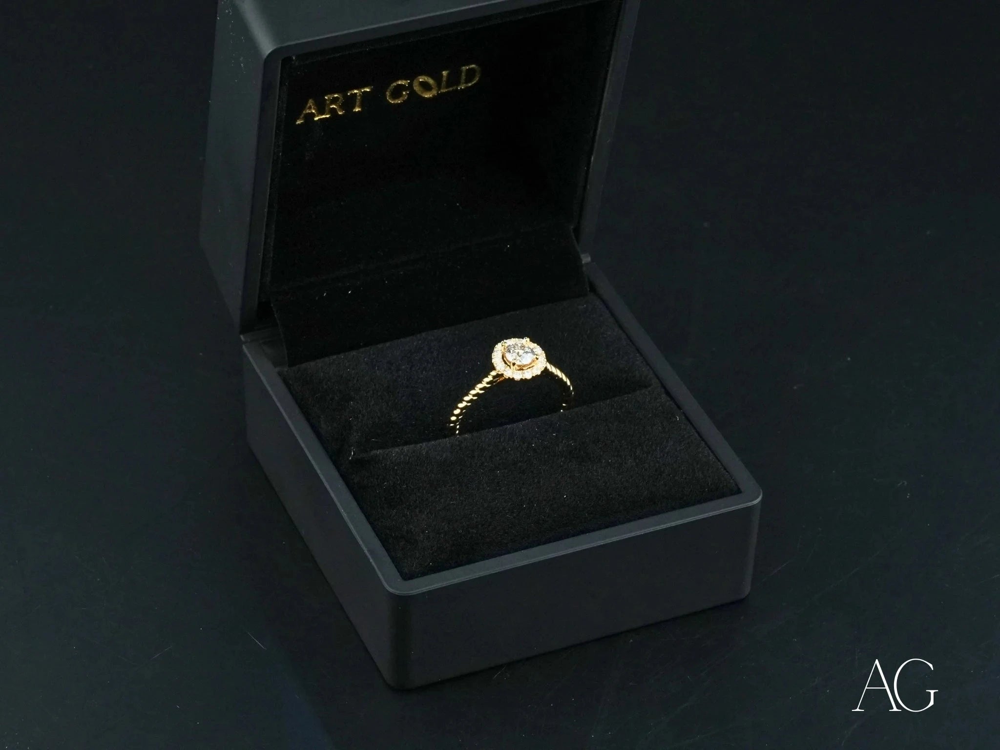Twist of Grace Engagement Ring - Elegant Diamond Wedding Band for Women - Perfect for Proposals, Anniversaries & Romantic Occasions