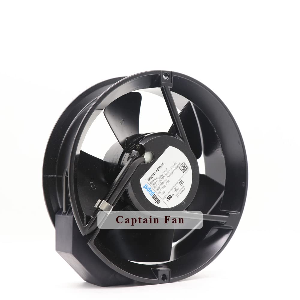 EBM Papst W2E143-AB09-01 230V AC Axial Fan 24W/30W for UPS Systems & Chassis Cabinets - Reliable Cooling Solution for Server Racks & Electronic Enclosures