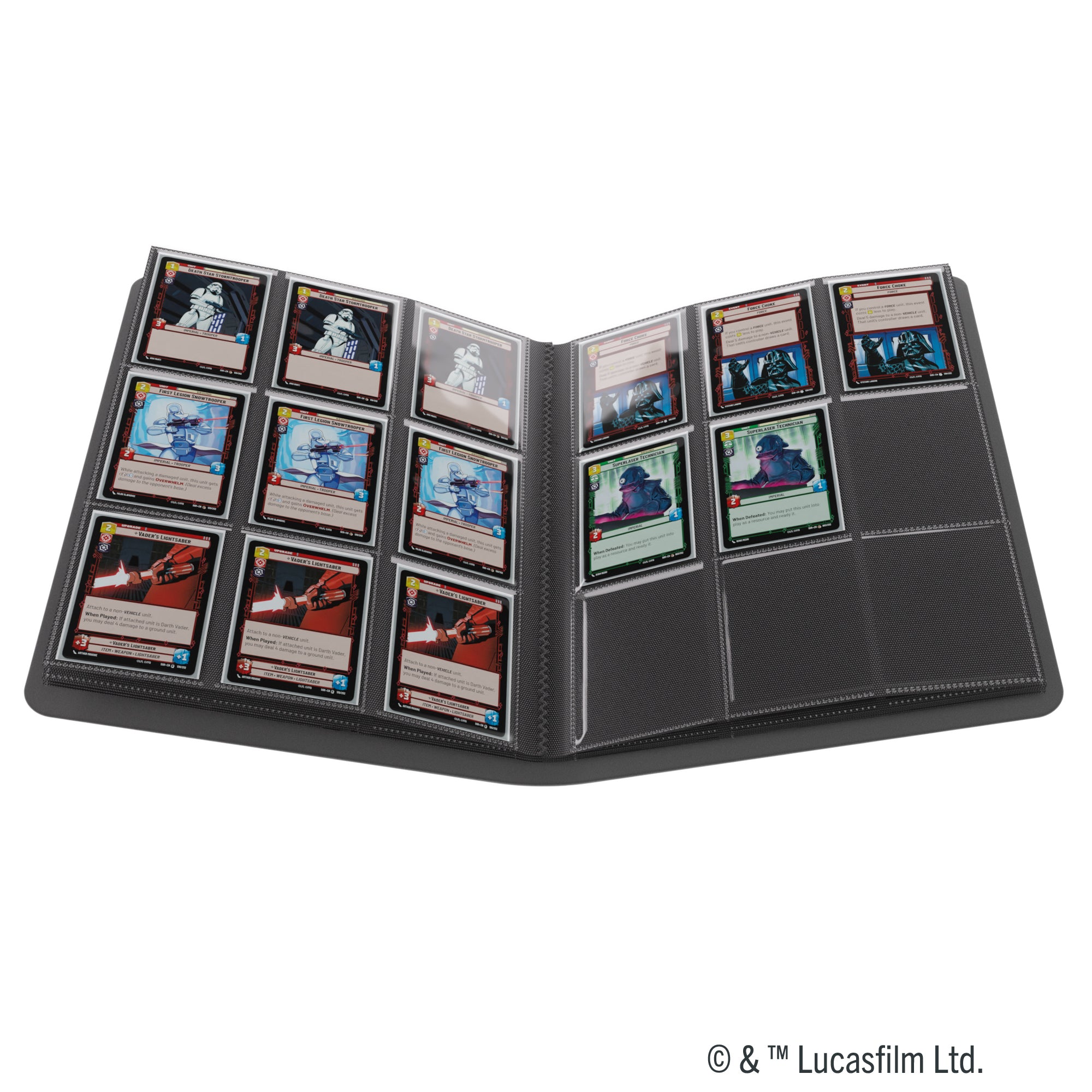 Star Wars™ Trading Card Album - 18 Pocket Storage for X-Wing & TIE Fighter Cards | Collectible Card Binder for TCG Players & Fans | Perfect for Game Nights & Conventions