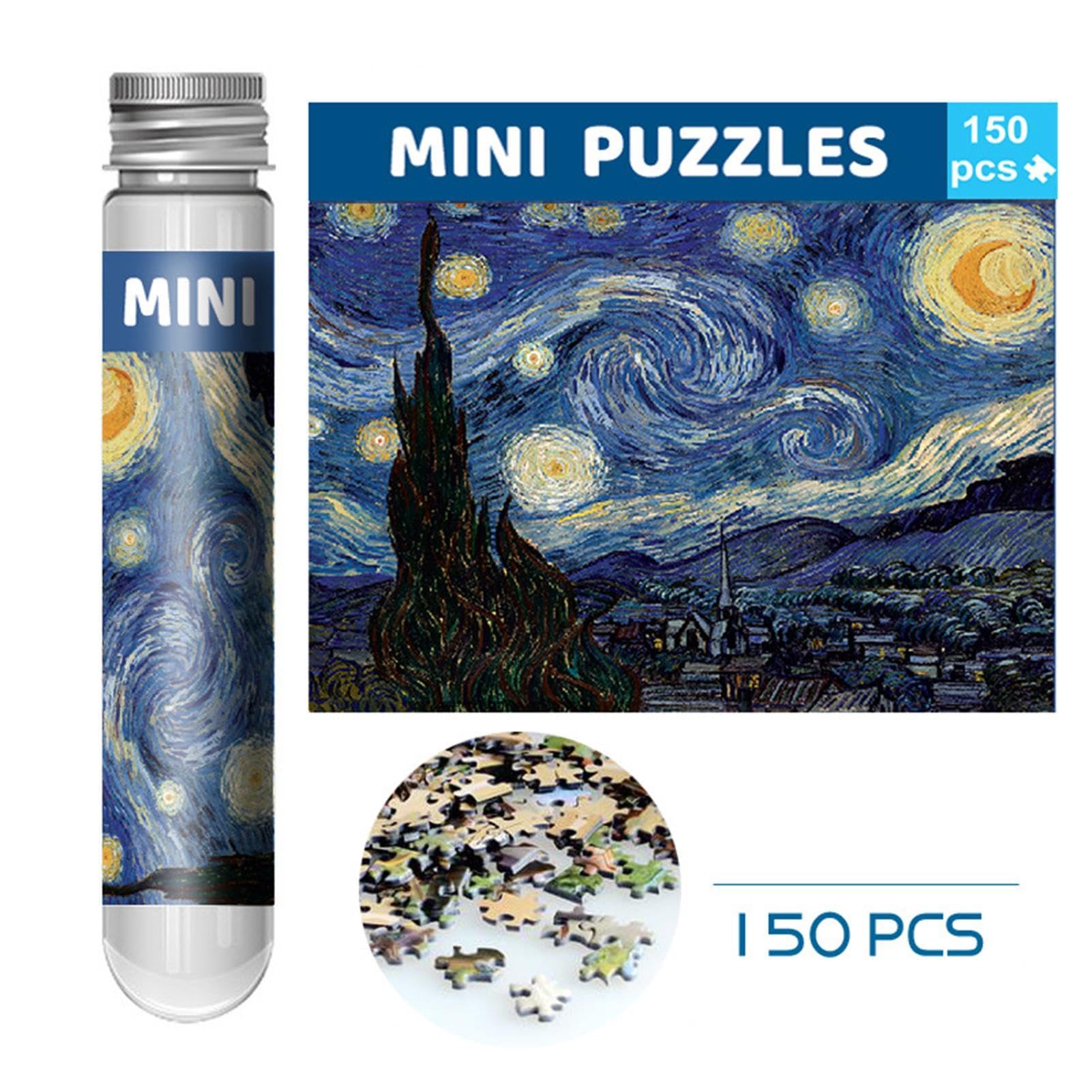 150-Piece Star Puzzle in Tube - Brain Teaser & Creative Painting Toy for Kids - Perfect for Travel, Birthday Gifts & Family Game Night