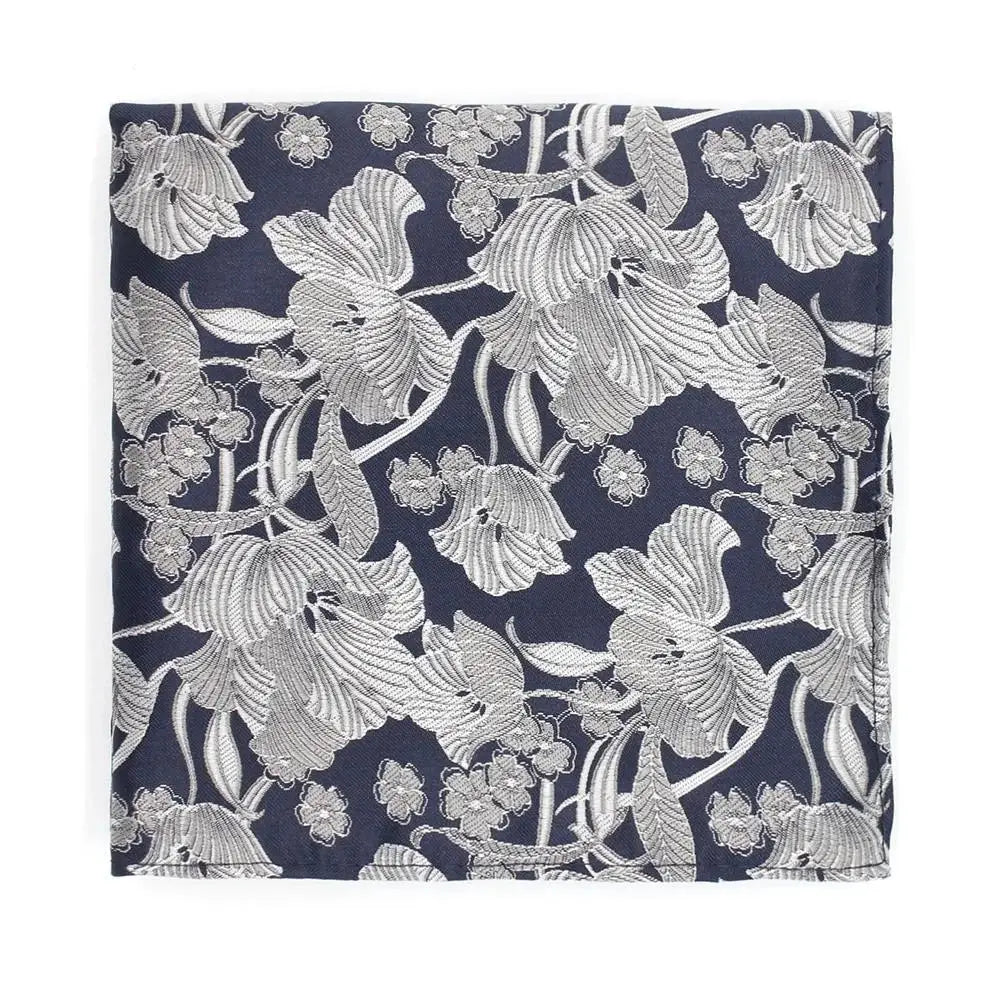 Pewter on Navy